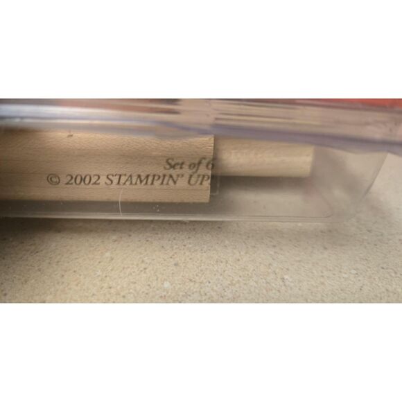 Stampin' Up! Darling Dragons Rubber Stamps Set of 6 Birthday Heart Miss You - Picture 5 of 5